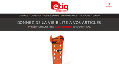 Desktop Screenshot of etiq-creation.com